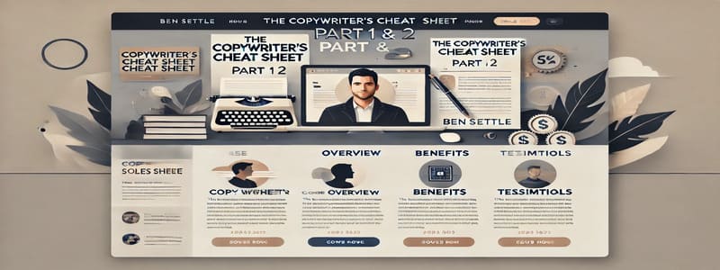 Ben Settle – The Copywriter’s Cheat Sheet, Part 1 and Part 2