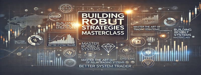 Better System Trader – Building Robust Strategies Masterclass