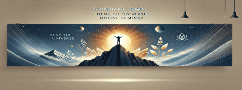 Srikumar Rao – Dent the Universe Online Seminar